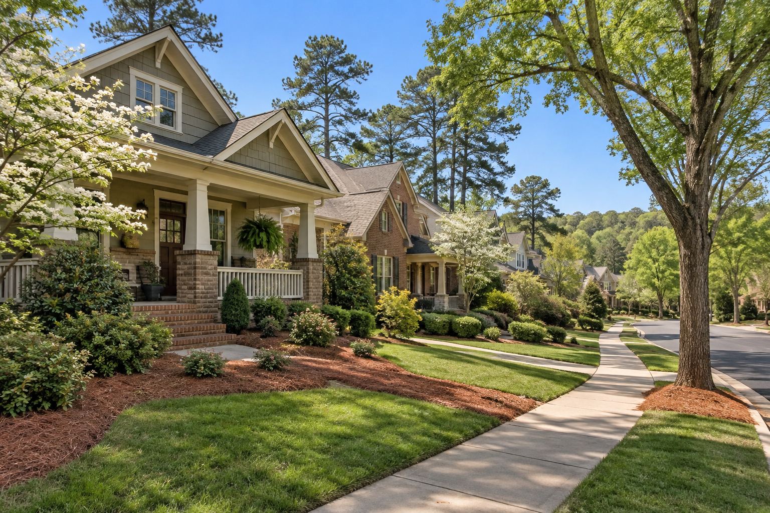 A craftsman home on a quiet Woodstock area street